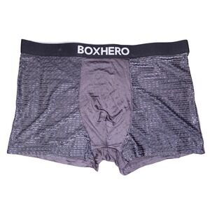 NEW BoxHero Mens Gray Bamboo Blend Boxer Briefs, Size 3XL